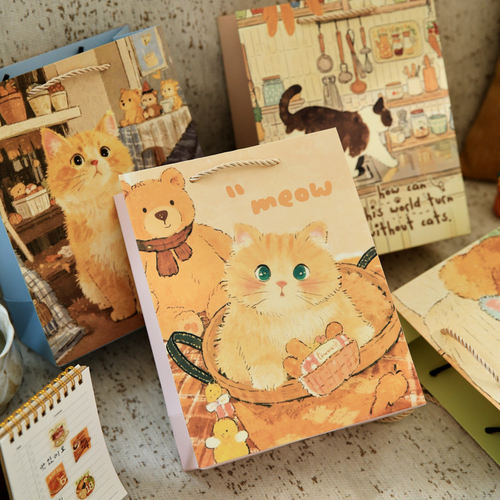 萌宠可爱猫咪电台礼品袋子