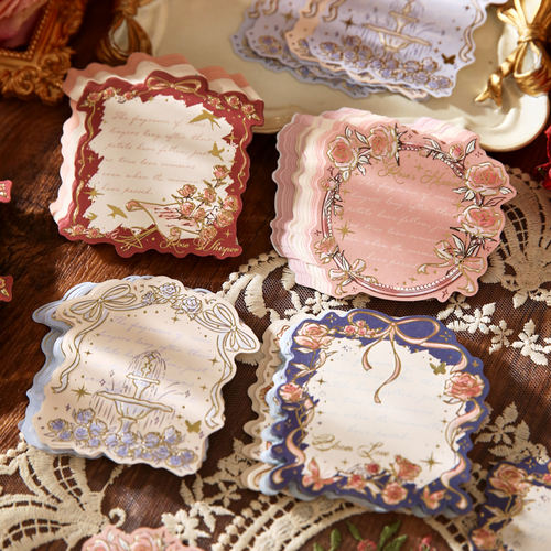 许愿玫瑰立体浮雕全烫金便签本