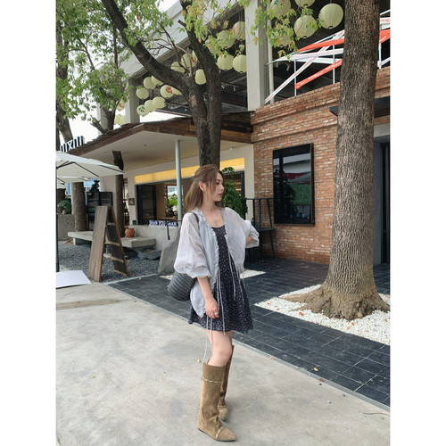 Lagom-26夏上新苎麻手工木耳边装饰系带可正反两穿小衫Lg262602