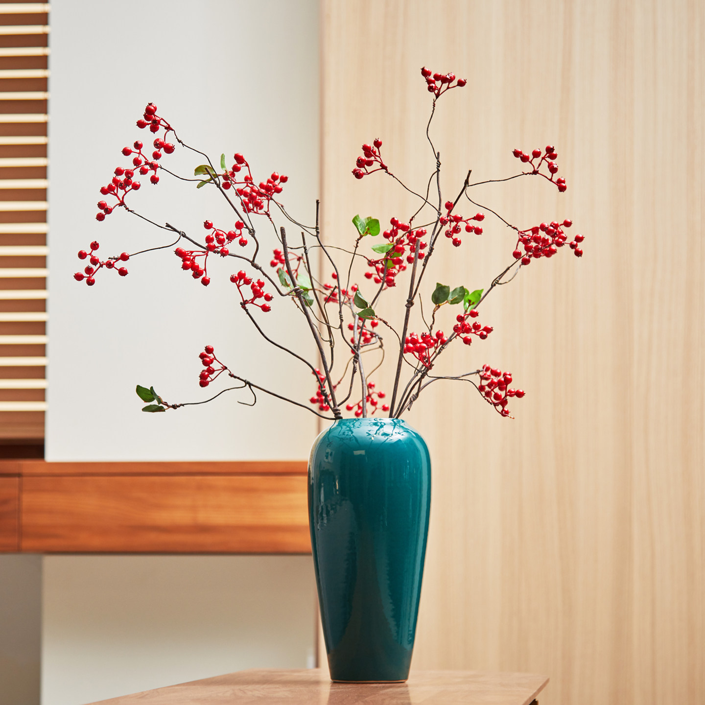 中式手感仿真假花浆果马桑果发财果客厅餐桌装饰道具插花摆件花艺