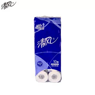 清风有芯卷纸3层原生木浆10卷
