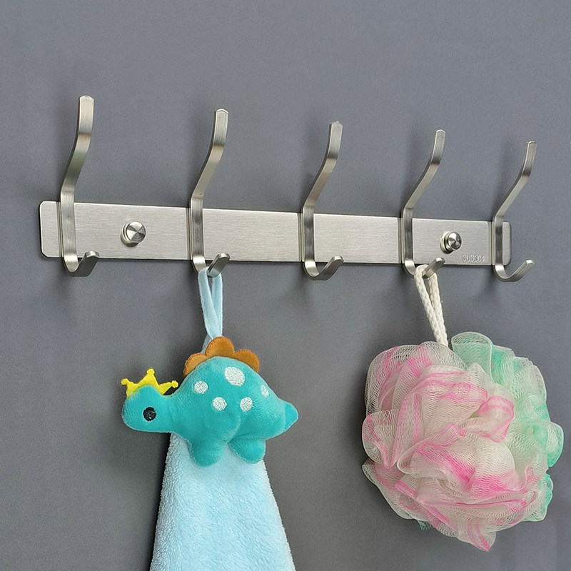 304不锈钢连排挂钩长排挂衣钩浴室免钉挂衣架入户衣柜门后衣帽钩,家装主材,挂钩/挂衣钩,淘宝优惠券,粉丝福利购,淘宝优惠卷