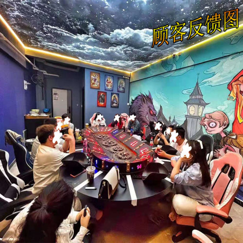 铁虎恒威工业风铁艺移动圆桌