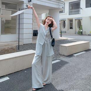 套装季新小子龄甜美气质无袖上夏衣款YL2719-0半裙个两件套裙