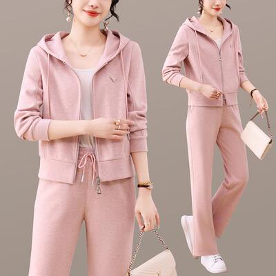 妈妈秋装外时尚洋气套中春老96525950年休运动服套装女闲秋上衣中
