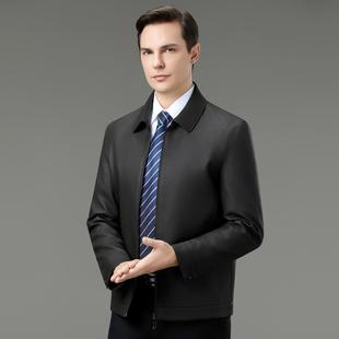 259身休闲皮 修2588 秋新套款 衣海宁真皮皮男翻领绵冬羊皮夹克短款