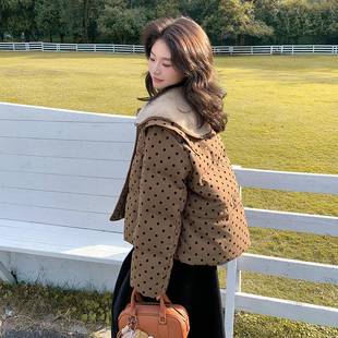 娃娃领女2士羽绒服女款冬季204新ZQIU2C05款高端小个子厚羊加羔毛