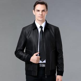 新时9205 秋冬衣季 L2闲尚韩版 翻领休外套男装 皮夹克 男士 厚款 皮款