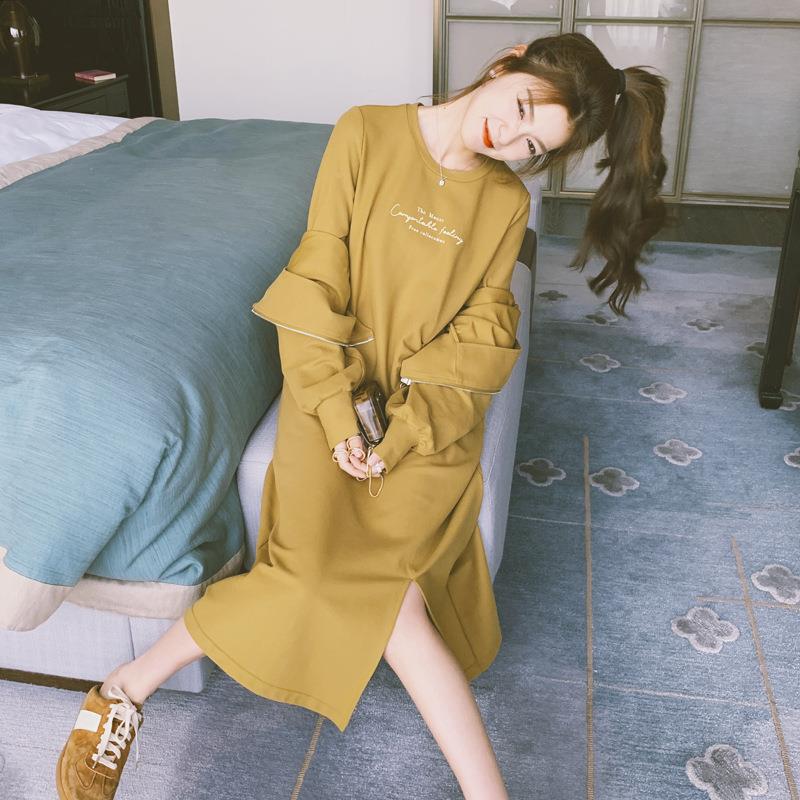 连初秋穿搭级感套装女ZZB271 7春秋高2025新款连帽开衫卫衣长袖衣