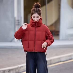 羽绒服女冬2季2025洋新款高端气小鸭个子GM2587-1加厚保暖白绒外