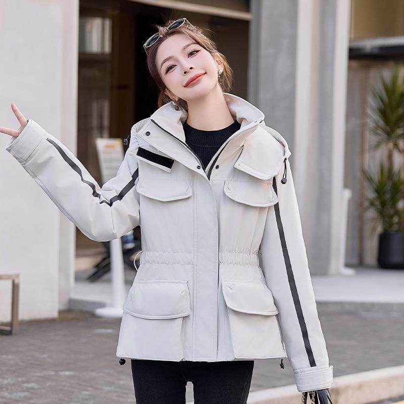 设计感装收腰显瘦羽4绒ZYI2522F服女克202冬季工新款时尚百搭保暖
