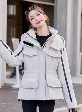 设计感装收腰显瘦羽4绒ZYI2522F服女克202冬季工新款时尚百搭保暖