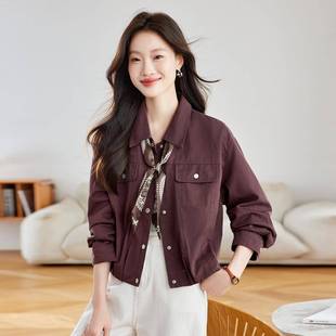 韩女里韩气的穿搭外套2025ZMU68888春秋季新款院风休克闲宽松百搭