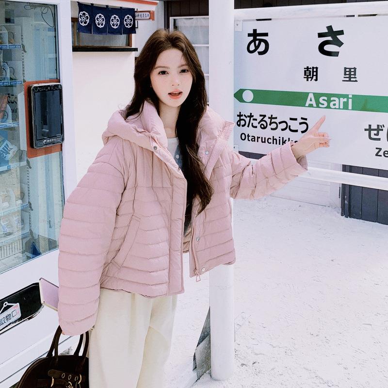 短连款排骨帽C021-313两9色0羽绒服