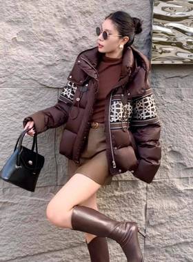 羽绒服女短款220系4新款冬季高端洋气小个子韩加厚暖ZSI9707L白保