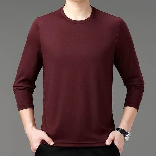 款长袖恤男士秋季内打底衫搭男装新秋冬纯色衣LLF基础卫衣上服