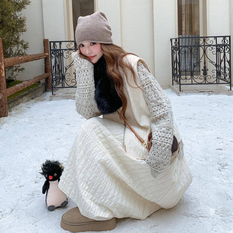 件B237-255韩系流行针打底衫织马半身裙两套女秋冬2025新款气质爆