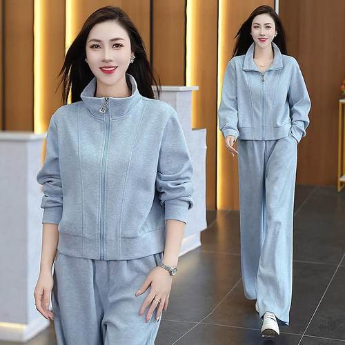 2装205新款女士运动休闲套POLO领长袖透跑步健身96896483服气训练