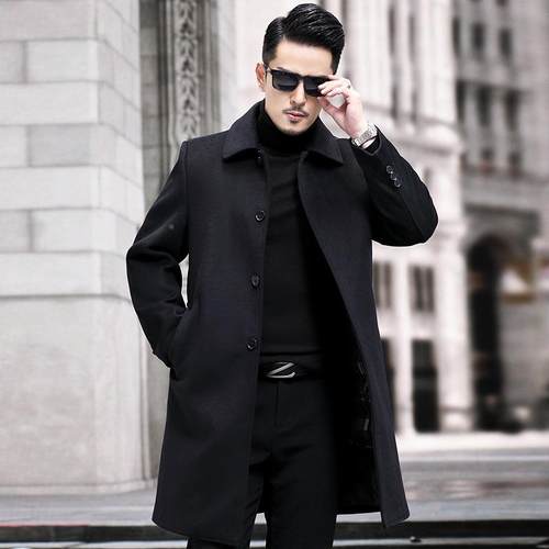 新闲款2218-W7羊绒大衣中长款冬季加套保暖羽绒服休中年白鸭厚绒