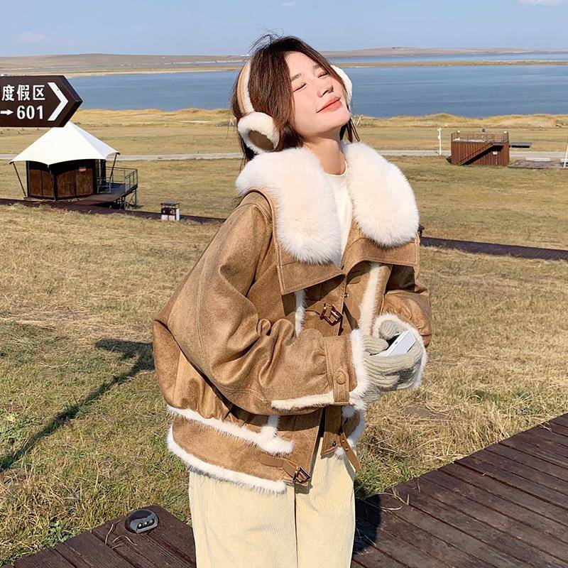 服计小众时尚炸街流爆款c079-341加绒行加厚派克女设冬新款小个子