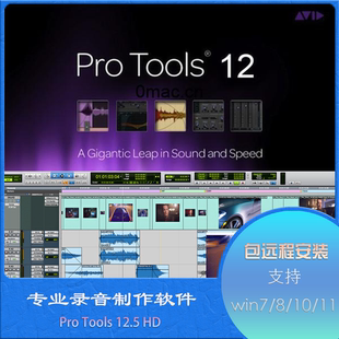 Protools 12.5中文版音频后期处理音乐制作录音编曲混音软件教程