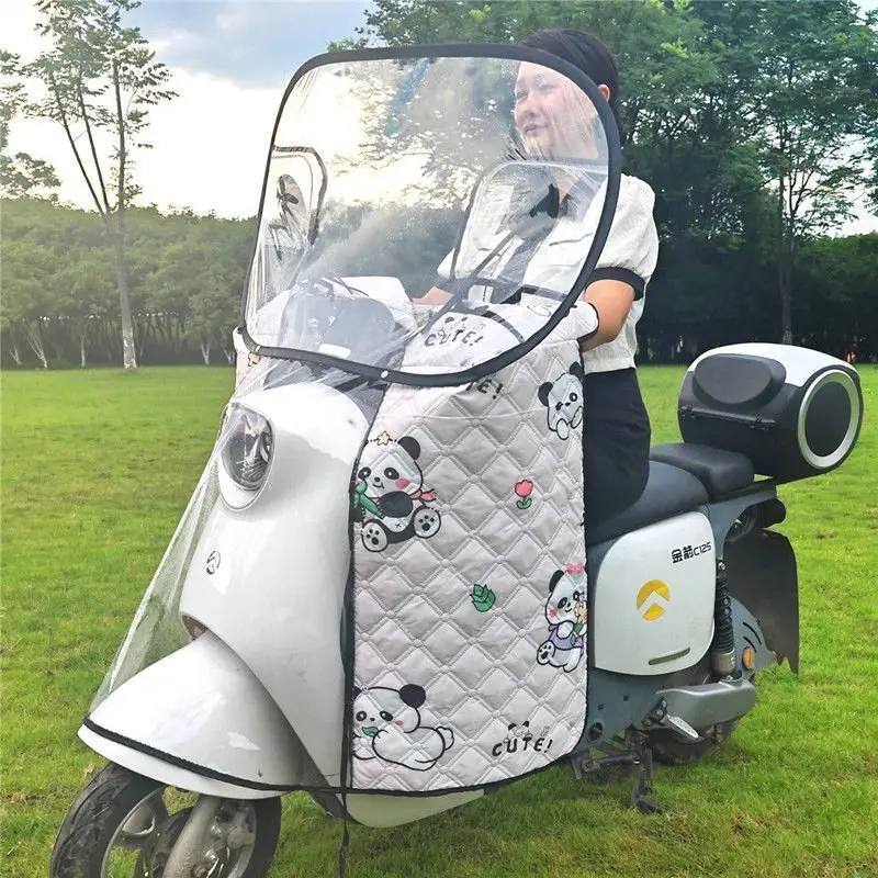 电动车前挡风板防雨罩电瓶摩托车