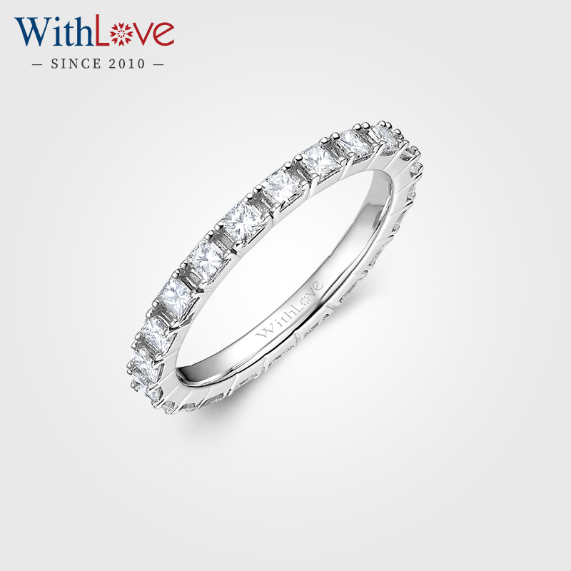 WithLove18K金克拉豪华满钻戒指
