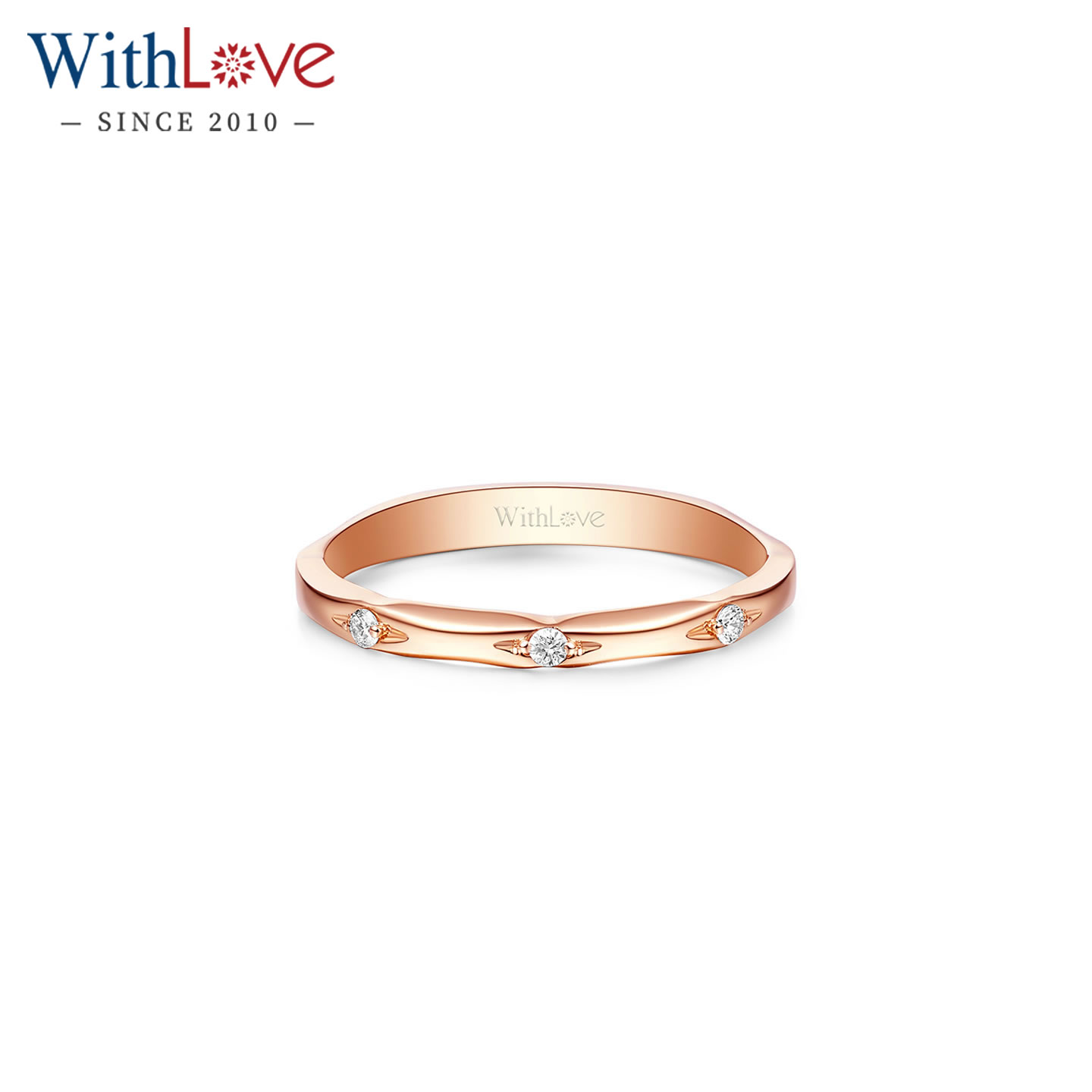 WithLove18K金钻石戒指女戒图片