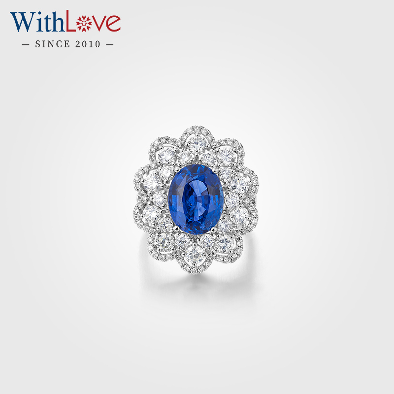WithLove18K金蓝宝石戒指定制