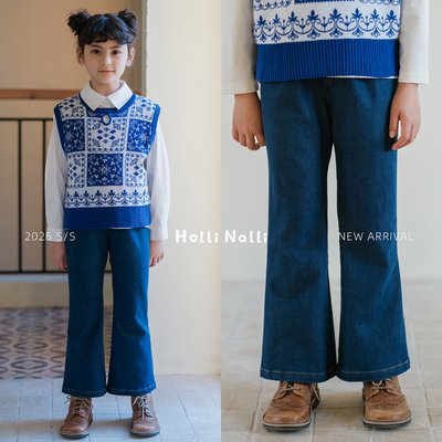 原创喇叭裤女童春季新款