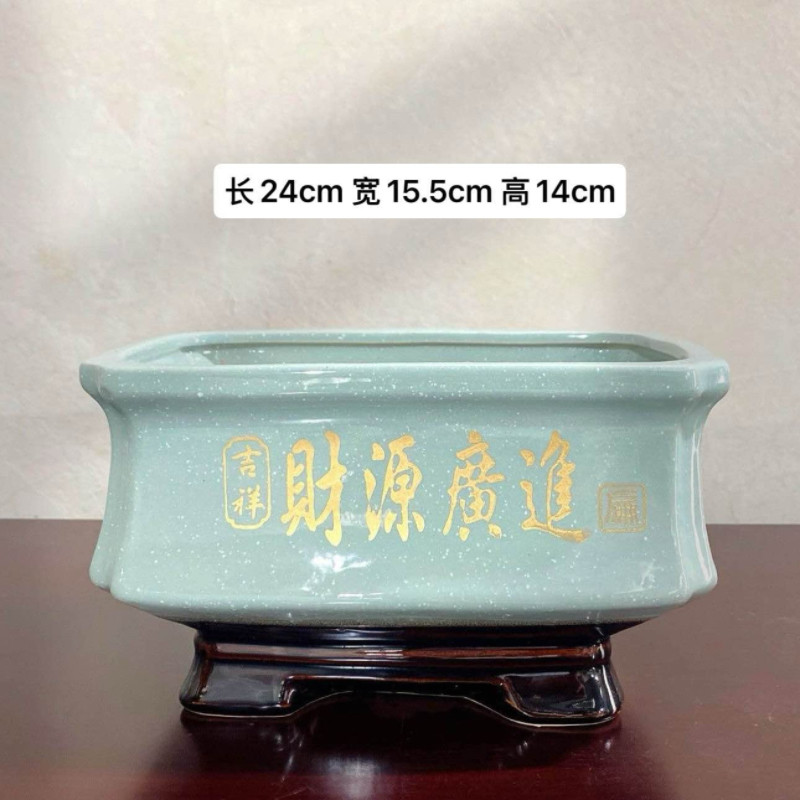 中国风陶瓷花盆高档家用花盆简约花盆