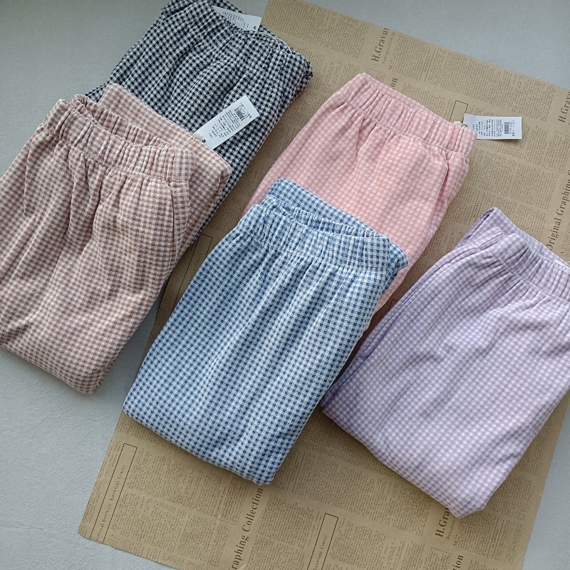 【轻奢感】  细小格纹长裤   经典柔软细腻宽松居家五色睡裤女生,女士内衣/男士内衣/家居服,睡裤/家居裤,淘宝优惠券,粉丝福利购,淘宝优惠卷