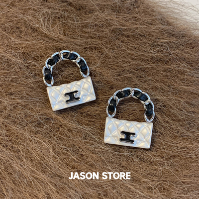 JASON/轻奢小香风包包耳环女法式复古高级感小众设计精致气质耳饰