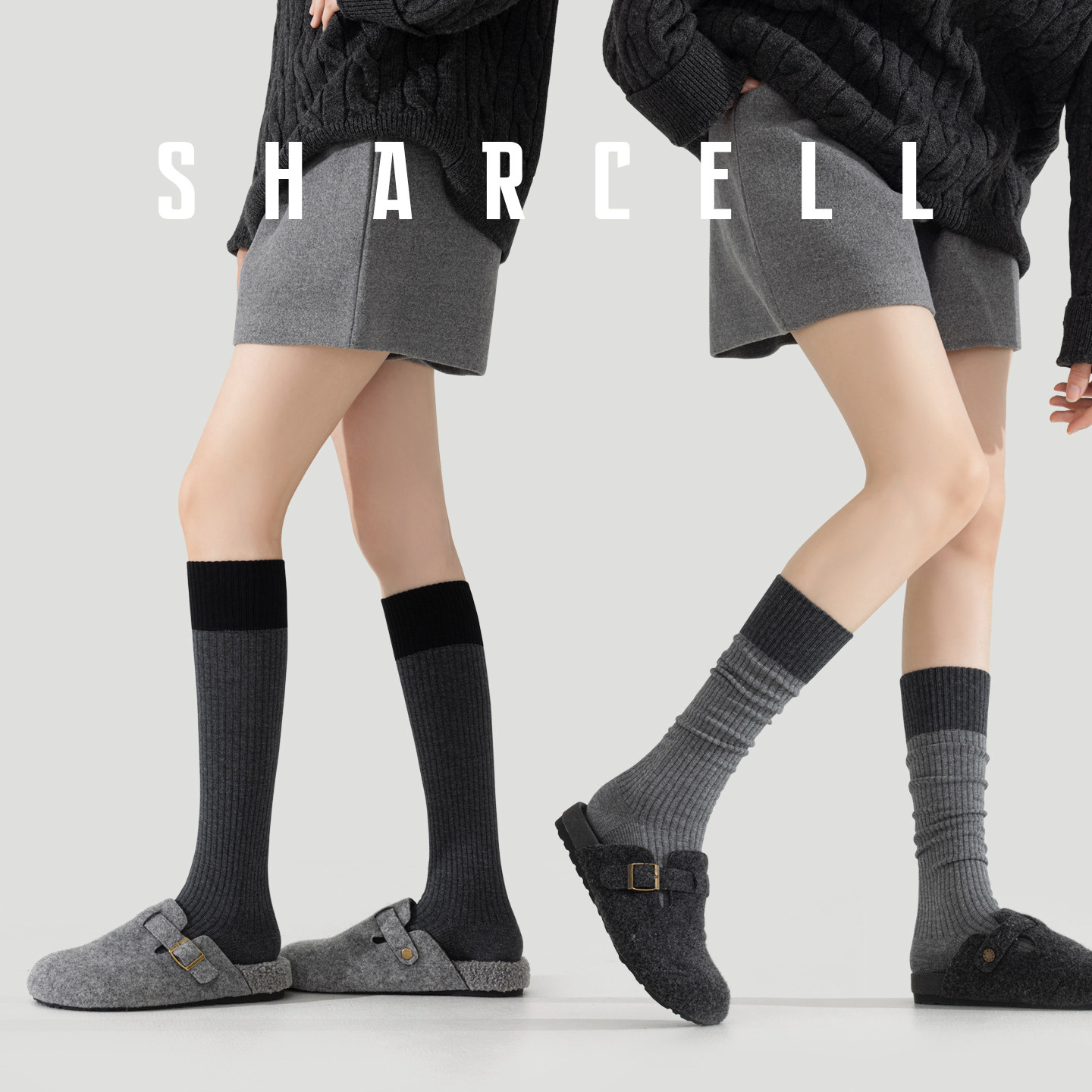 小腿袜女秋冬压力瘦腿灰色长筒袜配靴子半截中筒保暖长袜2025新款,女士内衣/男士内衣/家居服,长筒袜,淘宝优惠券,粉丝福利购,淘宝优惠卷