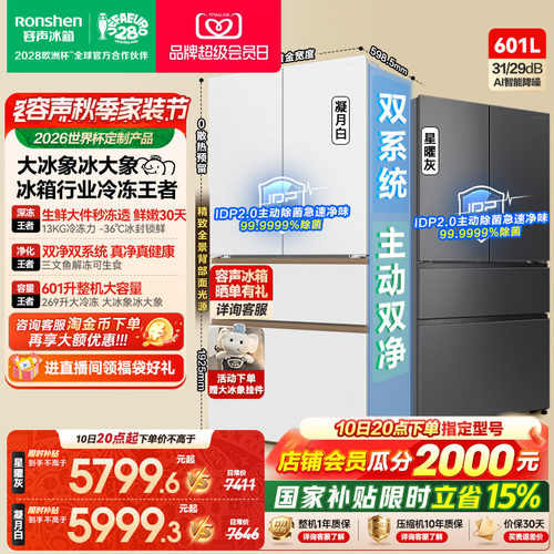 容声大冰象601冰箱行业冷冻王者