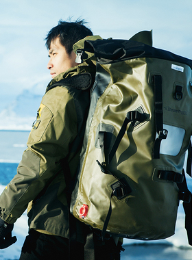 日本StreamTrail户外双肩防水背包60L大容量旅行潜水冲浪徒步露营