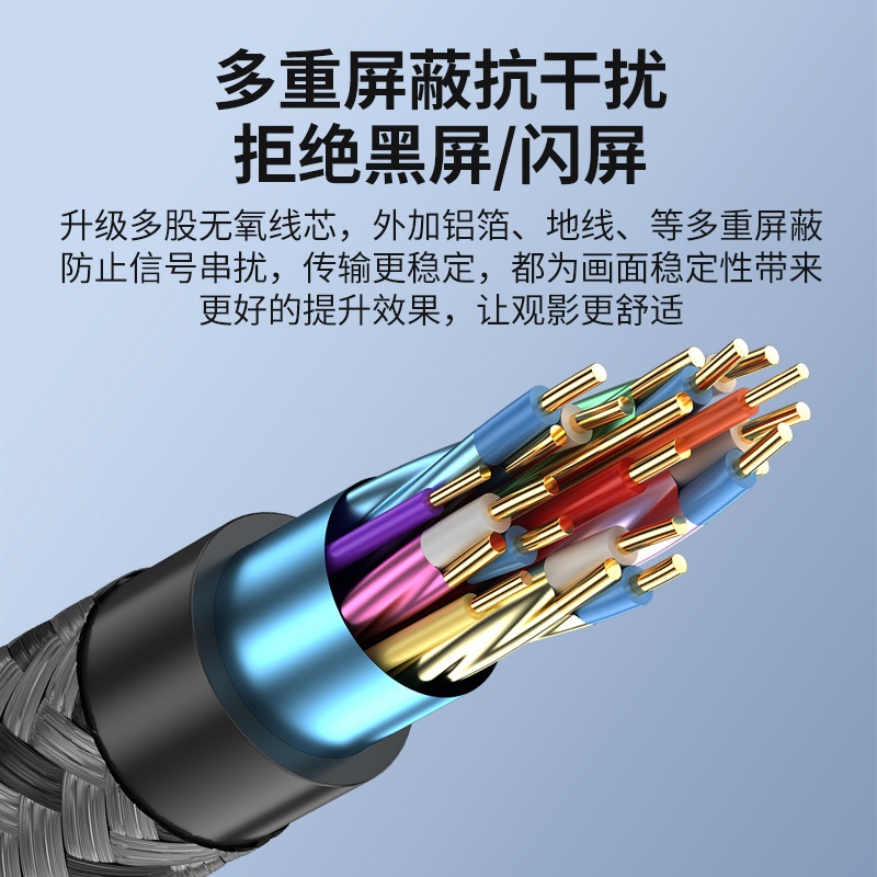 现货dp高清线1.2/1.4/2.1电脑电竞数据线8k60hz/16k连接线 dp线