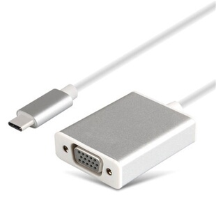 c转vga高清数据线笔记本电脑3.1转VGA显示器连接线 USB3.1type