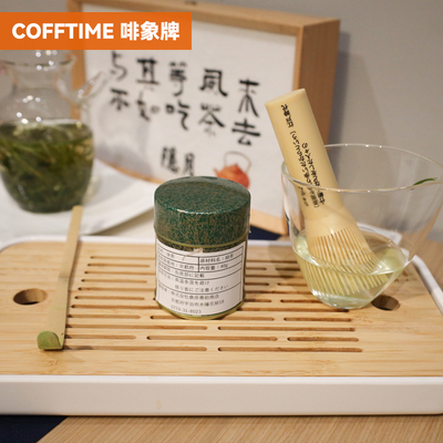 啡象牌塑料百本立茶筅环保pp树脂抹茶长柄茶刷淡竹八十本立打抹茶