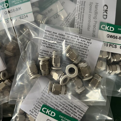 日本CKD接头GWS4 6 8 10 12 0直通接头 螺纹直通 原装正品 进口