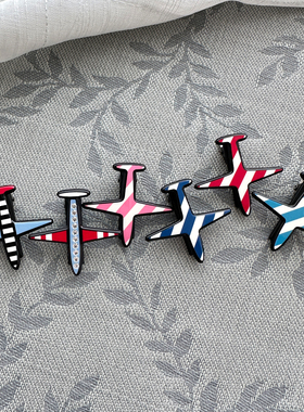 韩国进口AZNAVOUR/GRAIN de BEAUTE可爱飞机发夹边夹刘海夹鸭嘴夹