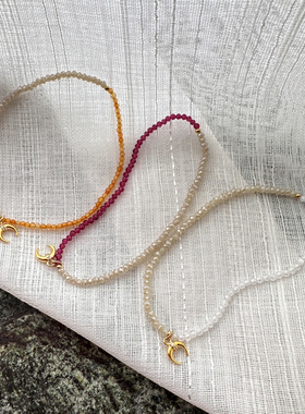 韩国进口饰品 百搭简约 小众ins风鱼线手链 松紧手环女