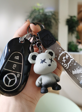 适用2022款奔驰钥匙套新C级C260L/C200LS级S400L包S450L迈巴赫扣