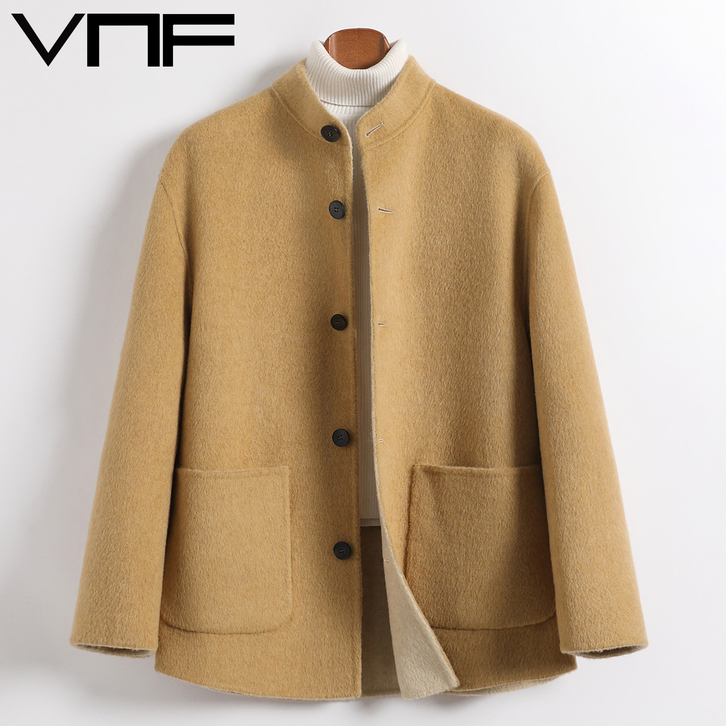 冬季新款双面呢大衣男立领全羊毛宽松型双面穿羊毛夹克呢子外套潮,男装,毛呢大衣,淘宝优惠券,粉丝福利购,淘宝优惠卷