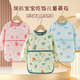 儿童吃饭围兜长袖 男女幼儿园宝宝反穿罩衣围裙 全身防水防脏加长款