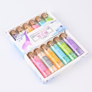 雪花糖12瓶整盒儿童节创意生日许愿瓶小糖果多口味星星糖果送女友