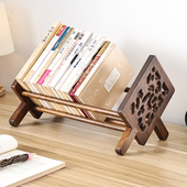 异丽实木桌面书桌小型书架床头书柜桌上收纳架办简易飘窗台置物架