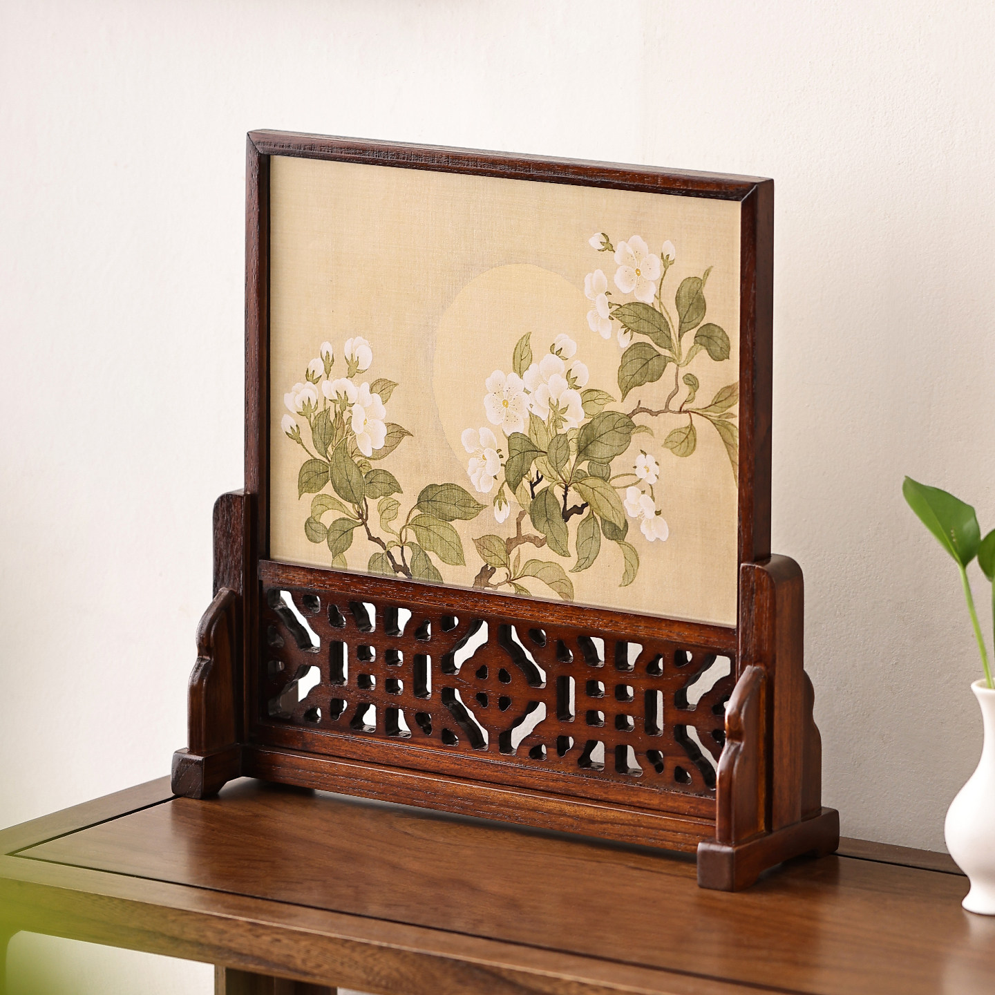 异丽实木隔断插屏中式桌面小屏风家居摆件摆台书房书法裱画框礼物,家居饰品,装饰摆件,淘宝优惠券,粉丝福利购,淘宝优惠卷