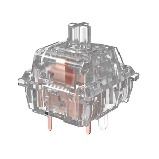 现货亚马逊全透明皎月轴热插拔线性厚润客制化机械键盘轴HIFI