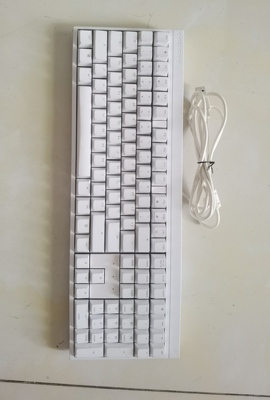 二手CHERRY MX2.0S G80-3820有线键盘白色 红轴 无光 8成新